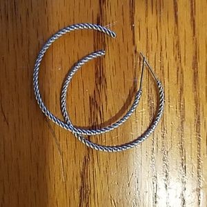 Timeless silver hoops